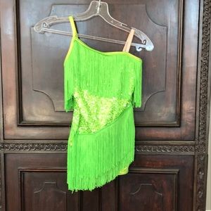 Dance costume tap/jazz intermediate child weissman head piece included